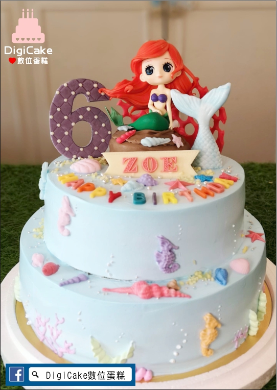 美人魚玩具公仔造型蛋糕