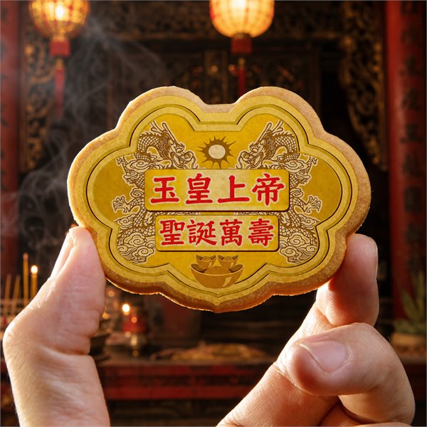 玉皇上帝小金牌餅12片/盒裝
