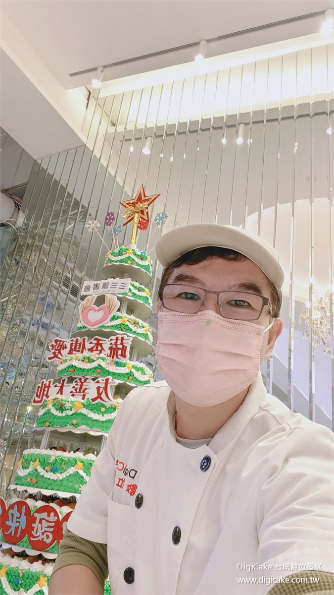 聖誕樹七層蛋糕塔