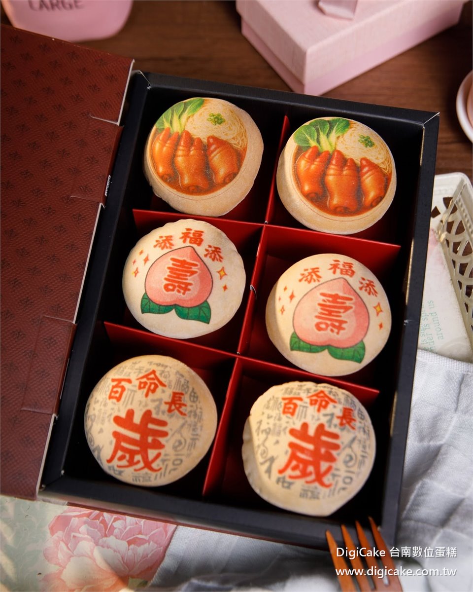 豬腳麵線，添福添壽椪餅禮盒