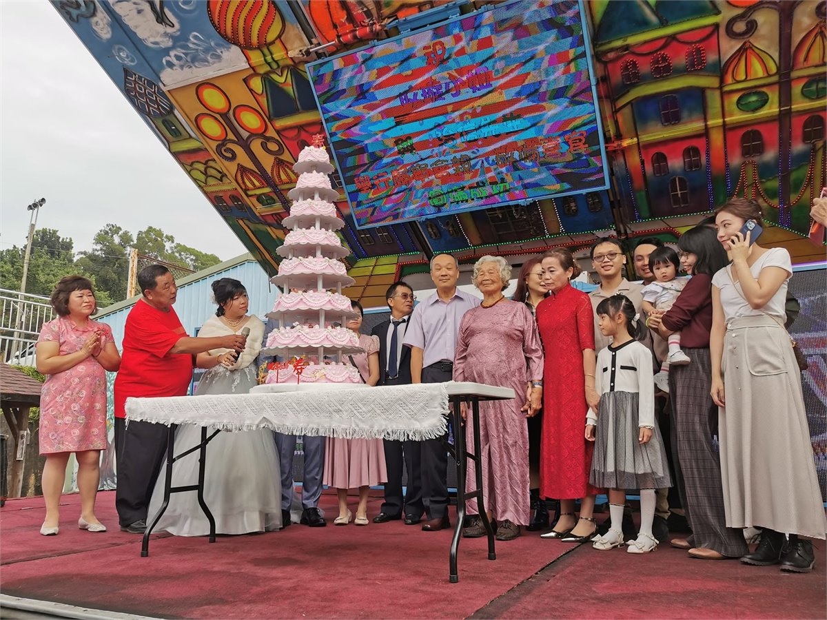 大壽桃祝壽九層蛋糕