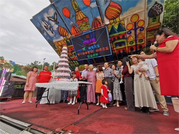 大壽桃祝壽九層蛋糕