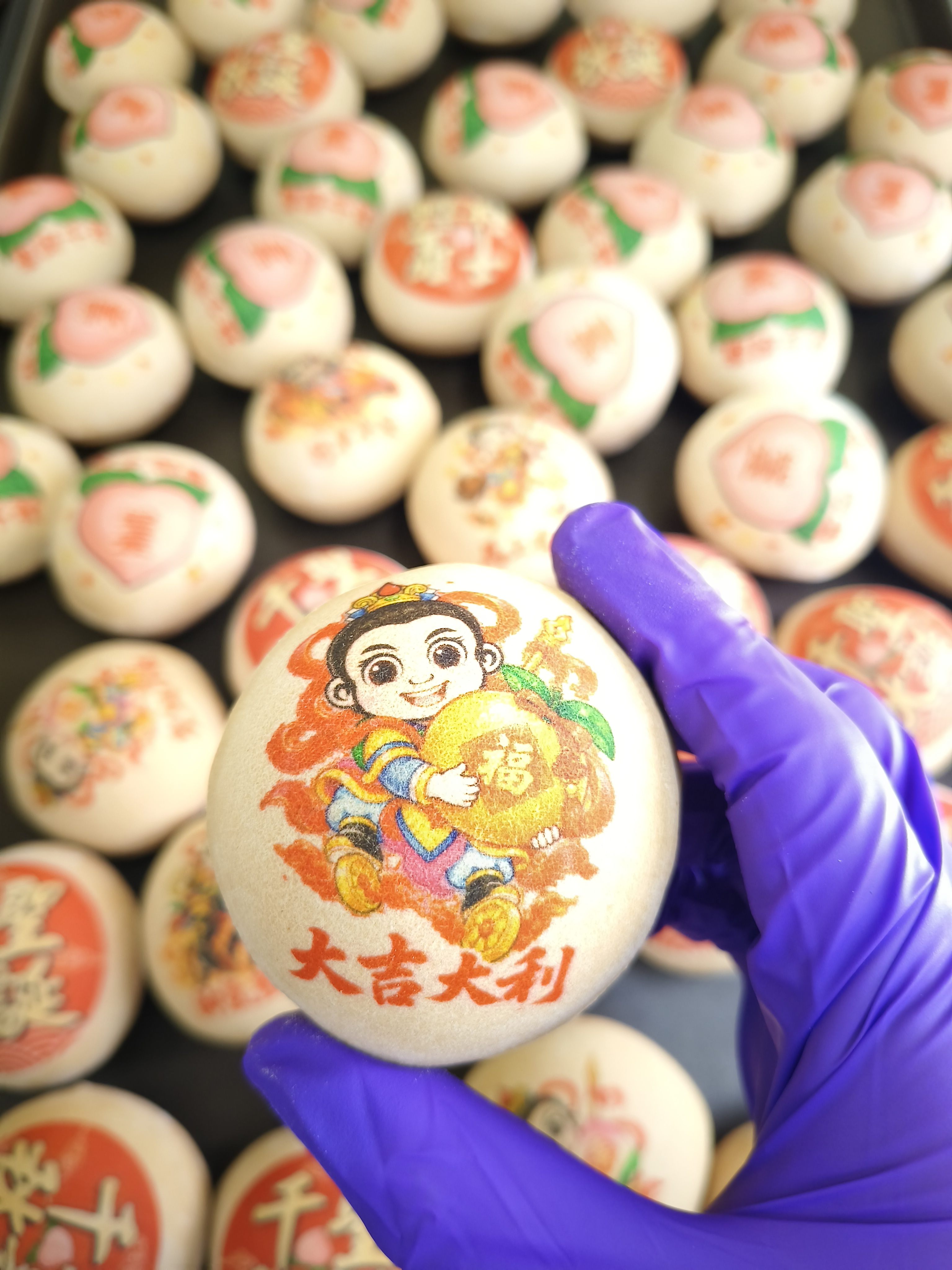 中壇元帥(三太子)(太子爺)祝壽黑糖椪餅 複製