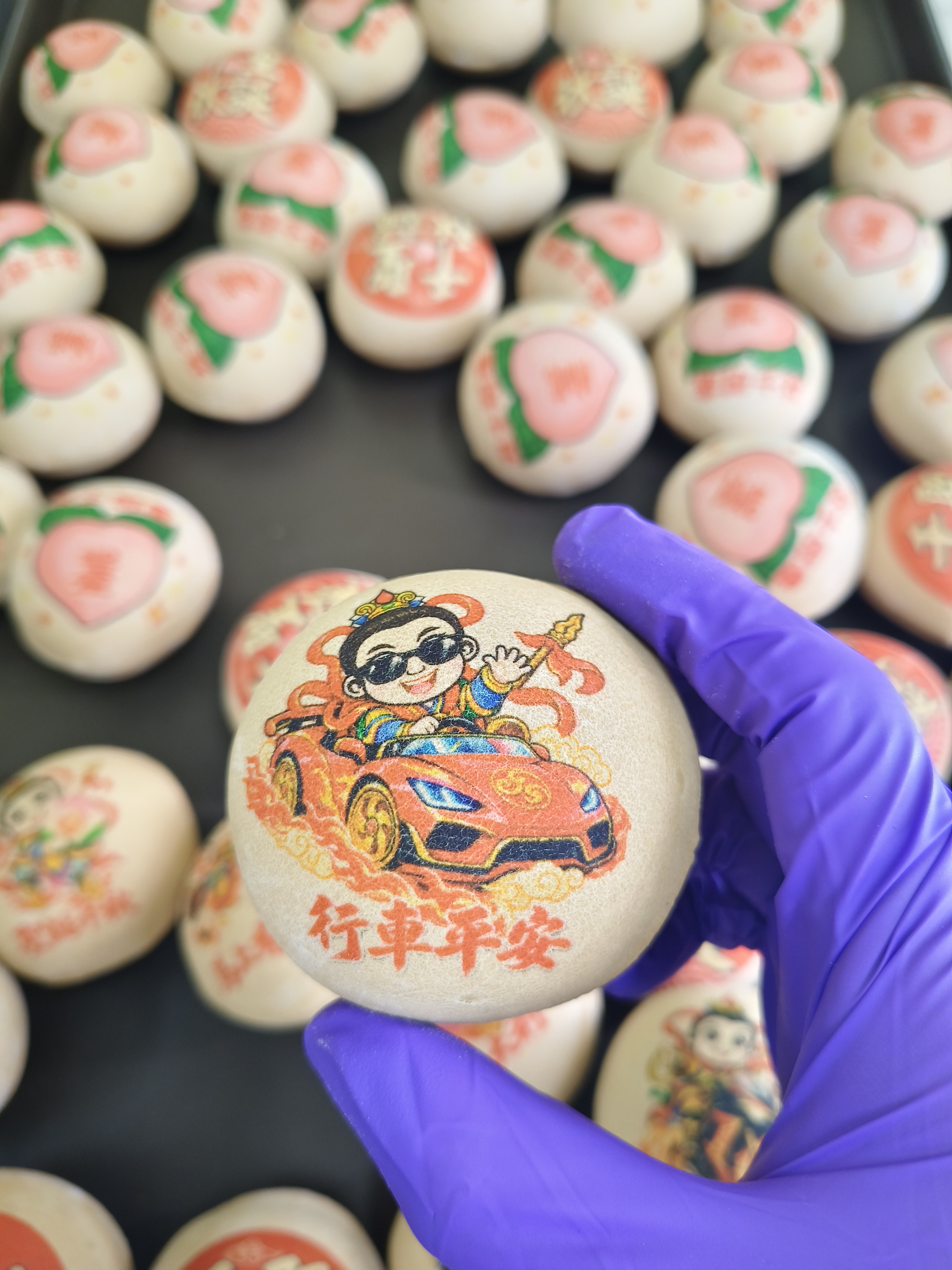 中壇元帥(三太子)(太子爺)祝壽黑糖椪餅 複製