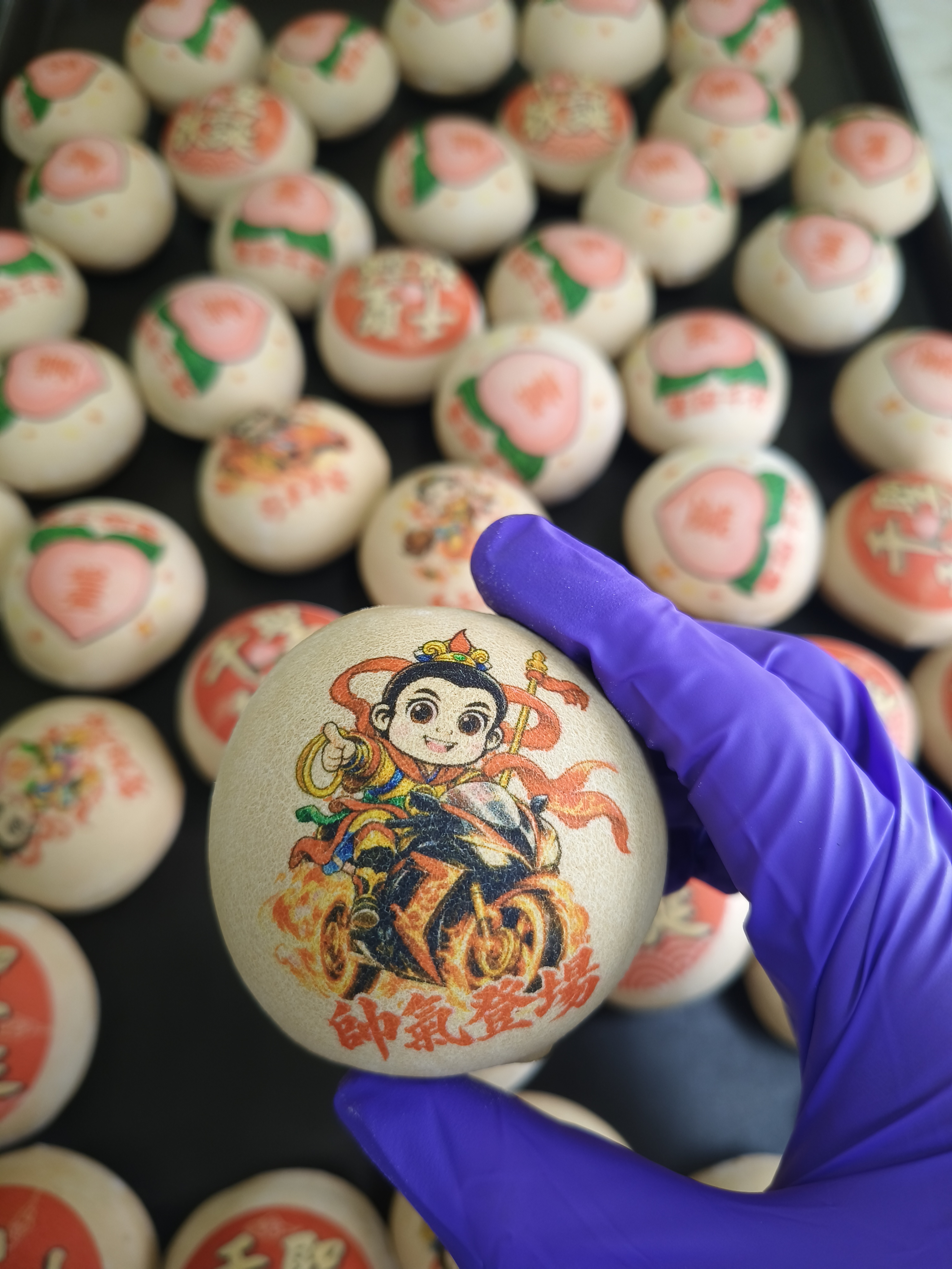 中壇元帥(三太子)(太子爺)祝壽黑糖椪餅 複製