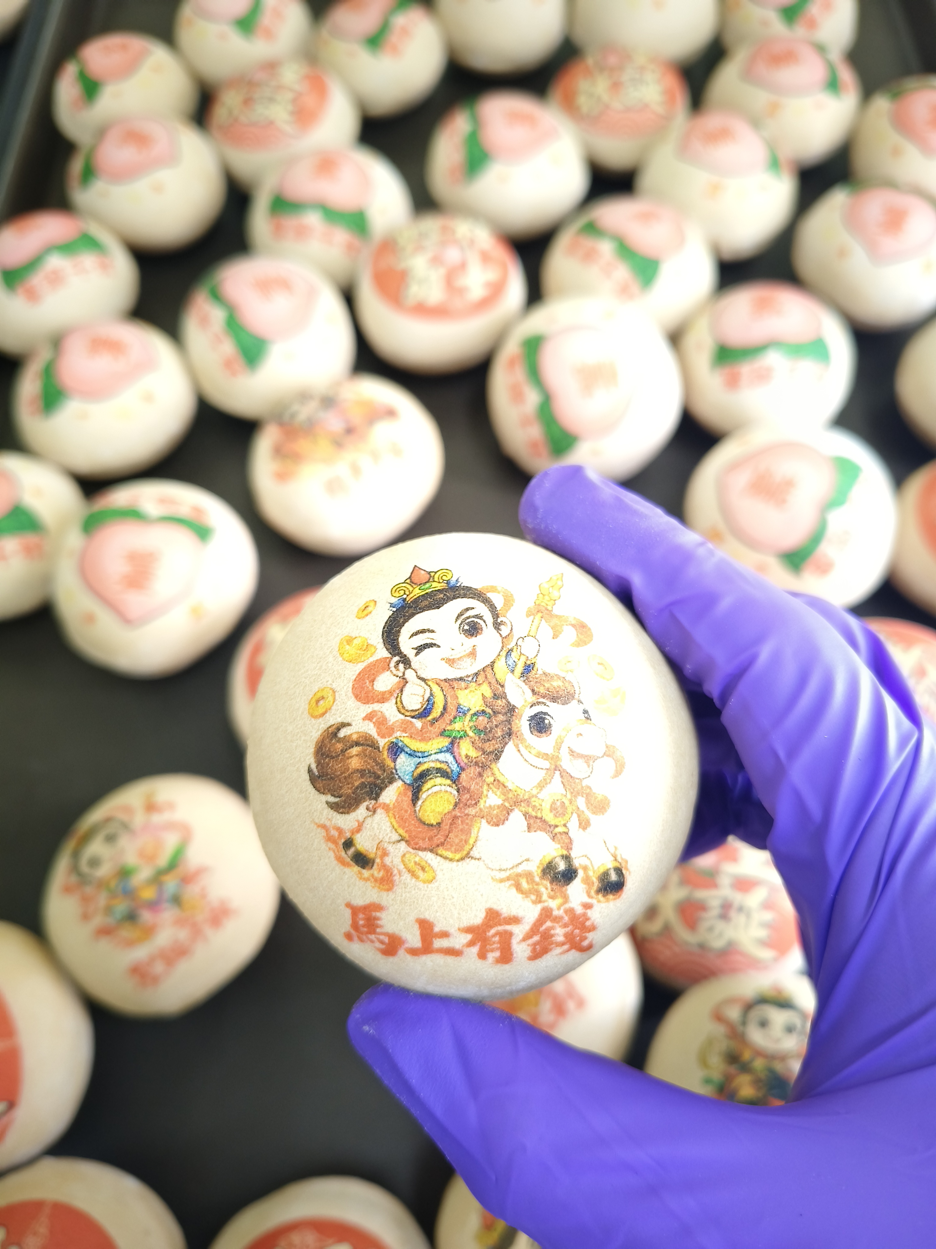 中壇元帥(三太子)(太子爺)祝壽黑糖椪餅 複製