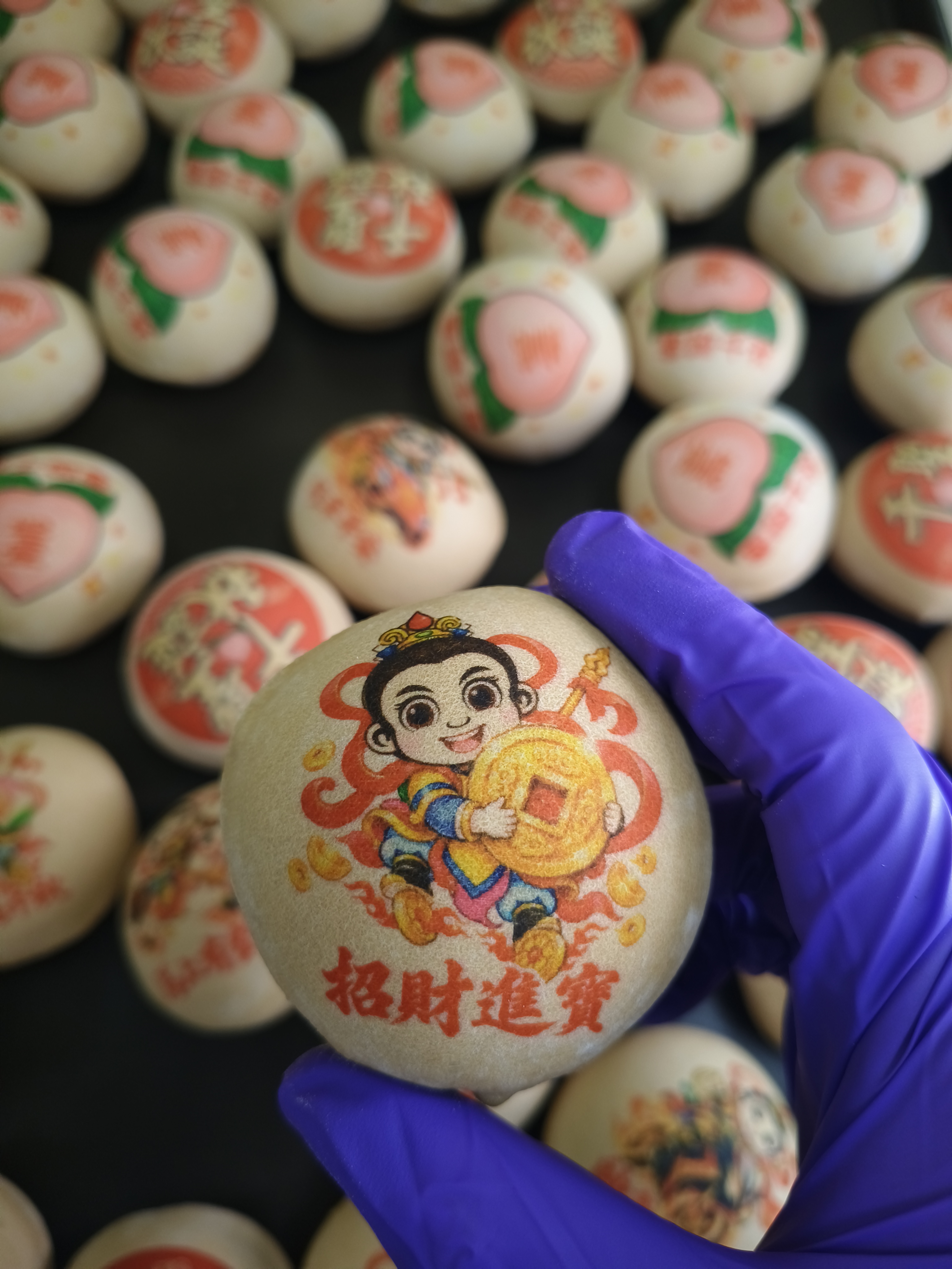 中壇元帥(三太子)(太子爺)祝壽黑糖椪餅 複製
