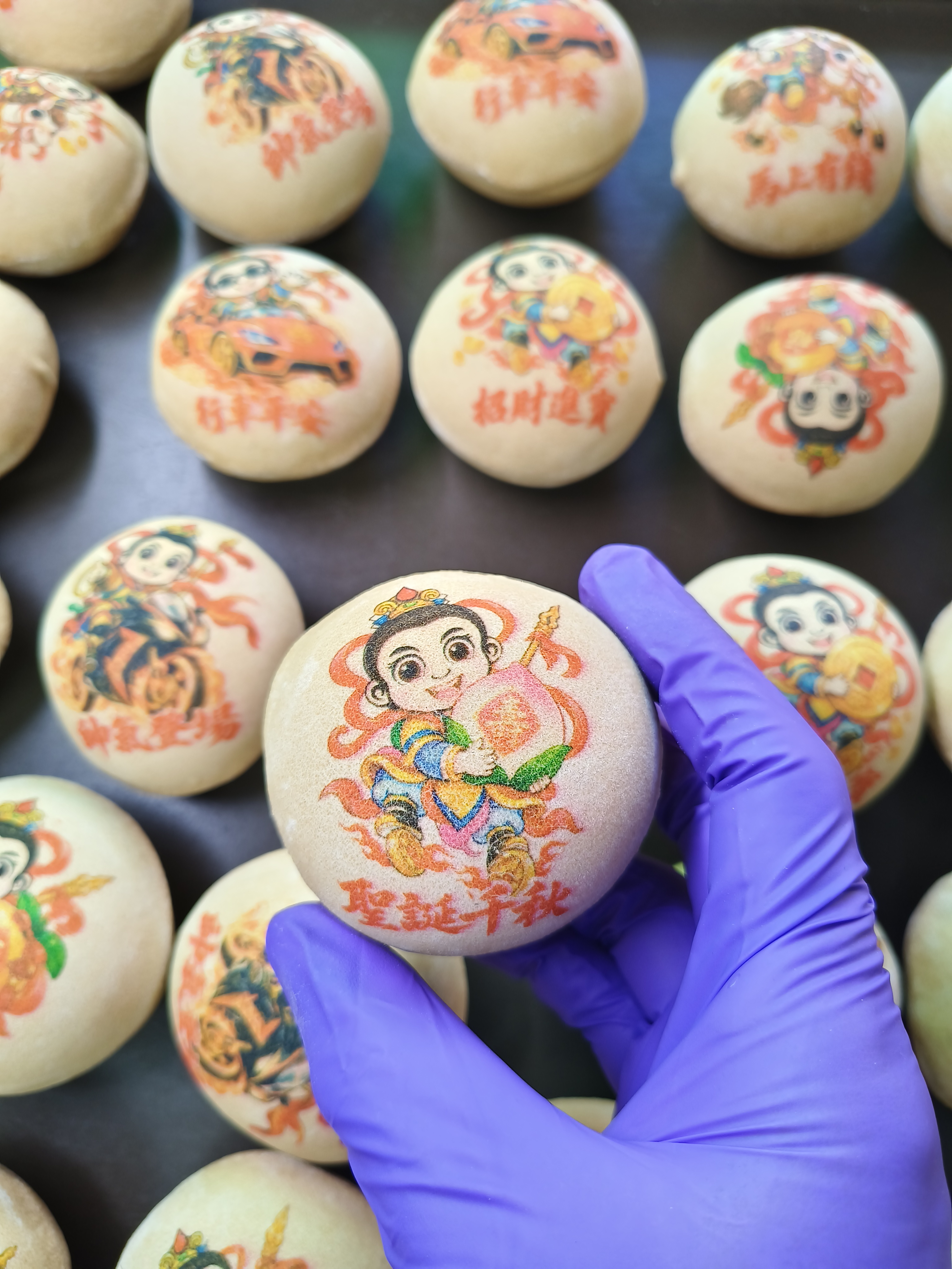 中壇元帥(三太子)(太子爺)祝壽黑糖椪餅 複製