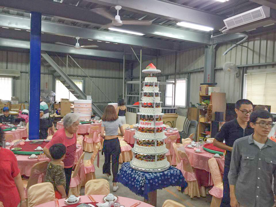 大壽桃祝壽九層蛋糕