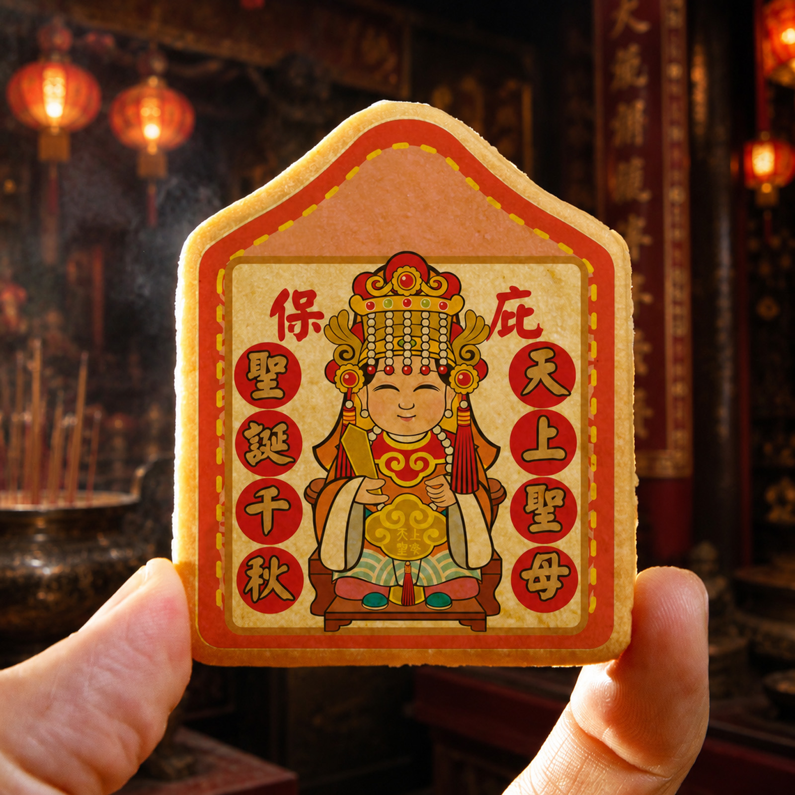 天上聖母小平安餅12片/盒